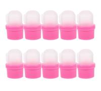 Baluue 20 pièces Reusable Silicone Finger Nail Polish Remover Caps For Easy Semi-permanent Gel Polish Removal Soft Manicure Wraps For Nail Cleaning And Care