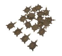 Baluue 20pièces Pendentifs Tortues Vintage Supports Alliage Breloques Pendentifs Animaux Marins pour Création Bijoux Colliers Bracelets Boucles Oreilles Connecteurs Tortues Loisirs