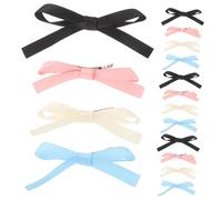Baluue 24 Pièces Barrettes Noeud Ruban pour Femmes et Filles Clips Alligator Bows Légers et Solides pour Cheveux Accessoires Coiffure Latérale et Frange