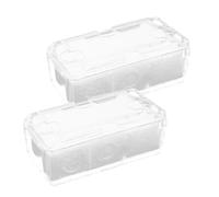 Baluue 2ensembles Lot de Boîtes De Rangement pour Montres Boîtier Transparent Individuel Support avec Mousse