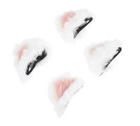 Baluue 2paires Clip Cat Ears Hair Clip Set Fun Cosplay Accessories for Halloween and Christmas Suitable for Adults and Children