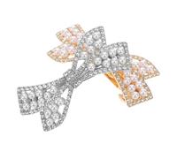 Baluue 2pièces Barrettes à Cheveux Strass Lot Fausses Perles Accessoires de Coiffure Élégants pour Mariage et Quotidien
