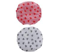 Baluue 2pièces Bonnets De Bain Satinés Caps De Confortables Pour Cheveux Et Courts Accessoires Pratiques Pour Sommeil Maquillage