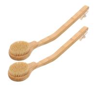 Baluue 2pièces Brosse De Bain à Long Manche Brosse Exfoliante Douce Pour Corps Pour Gommage Du Massage Pours Personnes Âgées s Personnes Situation De Handicap