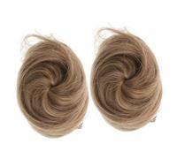 Baluue 2pièces Chignons à Pince Décoiffé Donut Synthétique Extensions de Cheveux pour Femmes et Filles Pinces Mini pour Coiffure Rapide