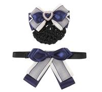 Baluue 2pièces Et Nœud Pour Professionnels Filet à Chignon Et Accessoires De Coiffure Pour Hôtesses Et