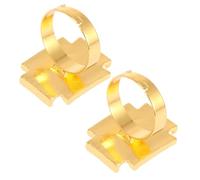 Baluue 2pièces Palette Manucure Forme Couronne Palette Mélange Couleurs Ongles Plateau Présentoir Vernis Nail Art Pour Mélange Affichage Et Décoration Couleurs Blanc Et Rose