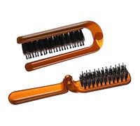 Baluue 2pièces Peigne De Voyage Professionnel De Sanglier De Peignes Multifonctions Pliables Pour Cheveux Lisses Et Bouclés Pratique Et Compact Pour Salon Et Usage Domestique