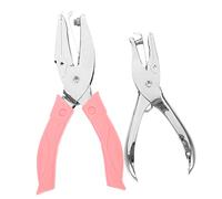 Baluue 2pièces Perforateur Forme De Cœur Portable Pour Bureau Et Maison Perforateur Manuel De Pages Pour Scrapbooking Projets Diy De Argenté Cœur