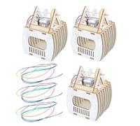 Baluue 3 Ensembles Puzzle en Bois Artisanal de Modèle de Téléphérique Réaliste pour Garçon et Filles, Scientifique Éducatif en Bois Fiable pour Activités Familiales et Éveil