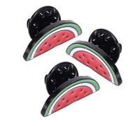 Baluue 3 Pièces Broche Pastèque Émail Lot de Épingle Fruit Cartoon Résistante et Colorée Accessoires Mode pour Femmes Badges Créatifs pour Tenues et Fêtes