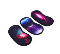 Baluue 3 Pièces des lunettes de blinder portable patch yeux Cache-yeux bandeau yeux cache yeux visière simple masque de sommeil en soie masque yeux cache-oeil oeillère simple