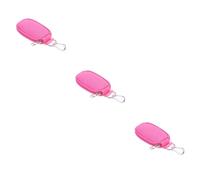 Baluue 3 Pièces d'huile de clé de Rangement Voyage Rangement Voyage Petit étui de pour huiles essentielles Trousse de Toilette de lot Porte clé étui à s Rose