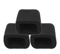 Baluue 3 pièces Lot de Bonnets Mousse Micro Carré Épais pour Microphones Condensateurs Protection Anti-bruit et Anti-poussière Accessoires Micro Polyvalents