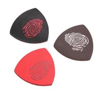 Baluue 3 Pièces Lot de Médiators Couleur pour Ukulélé en Cuir Pratiques avec Boîte Améliore le Son, Résistants et Détails Fins Plusieurs styles Accessoires pour Guitare pour Musiciens
