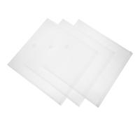 Baluue 3 pièces Lot de Pochettes Plastiques Étanches à Soufflet avec Fermeture Auto-agrippante Organiseur de Documents Transparent pour Bureau et École Rangement Extensible pour Papiers