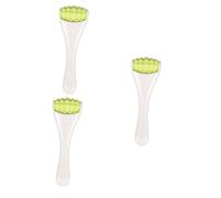 Baluue 3 Pièces rouleau facial outil de beauté des yeux pour les yeux masseur yeux eye massager eye cream appareil de soins oculaires rouleau de peau portable Gel de silice Green