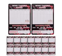 Baluue 30 Fiches D'Évaluation pour Dégustation De Vin Cartes De Dégustation Listes De Contrôle Fiches D'Analyse Et De Notation