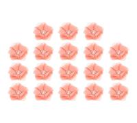 Baluue 30 pièces Fleurs Mousseline Chiffon Fleurs Artisanales Multi-Usage pour Couture Décoration Vêtements Accessoires DIY Perles et Strass Roses