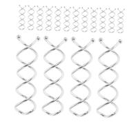 Baluue 30 Pièces Lot de Épingles à Cheveux Spirales Métal avec Pointes Arrondies Anti-rayures Pinces Torsadées pour Chignon Maintien Doux et Sécurisé pour Femme