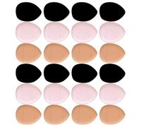Baluue 30 Pièces Mini Triangle Makeup Puff Set With Storage Box Portable Finger Concealer Puff For Precise Application Small Areas Reusable Soft Sponge For Liquid Pressed Powder