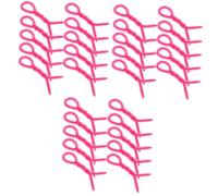 Baluue 30 Pièces Outils De Permanente Tiges De Cheveux Tiges Permanentes Pour Cheveux Courts Tiges De Civière De Cheveux Bigoudis Pour Cheveux Courts Boucle Rosy Gel De Silice