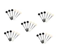 Baluue 30pièces Brosse à Sourcils Et Éponge Applicateur De Maquillage Pour Et Sourcils De Pinceaux Cosmétiques Double-embouts Noir Et Blanc Accessoires De Maquillage