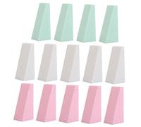 Baluue 30pièces Éponges De Maquillage Multifonctionnelles Pour Fond De Teint Éponges Cosmétiques Triangulaires Utilisables Humides Et Sèches Blanches Roses Vertes