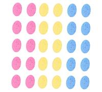 Baluue 30pièces Éponges De Nettoyage Visage De Poudres Pour Maquillage Réutilisables Éponge Exfoliante Cellulose Pour Démaquillage Convient Aux Femmes Et Aux Hommes
