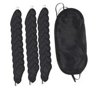 Baluue 30pièces Masque De Sommeil Polyester Masque Occultant Et Confortable Pour Thérapie Chaude Froide Yeux Pour Voyages Et Formation Noir