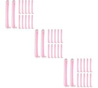 Baluue 36 Pièces Barre de coiffure double couleur peigne à queue tige de bigoudis courte Outils de coiffage outils de bouclage des cheveux tige de permanente de cheveux pour femmes pp