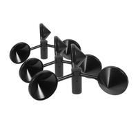 Baluue 3pcs Coupelles de Capteur Anémomètre en Abs Noir pour Mesure Précise Vitesse du Vent, Protection pour Transmetteurs de Capteur de Vent Extérieur