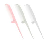 Baluue 3pièces Lot De Peignes à Queue De Rat Pliables à Dents Fines Pour Séparer Et Tresser Cheveux Portable Et Multifonction
