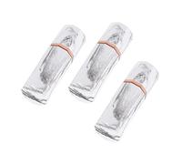 Baluue 3pièces Lot De Tubes Lèvres Vides Marbrés Et Élégants Pour Mini à Lèvres Blanc Surfaces