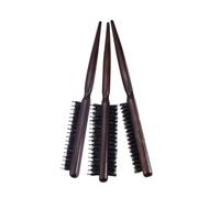 Baluue 3pièces Peignes à Cheveux Poils De Sanglier Pour Stylisme Set De Brosses à Cheveux Pour Femmes Peigne à Queue Pour Chignons Et Coiffures Élégantes