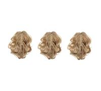 Baluue 3pièces Ponytail Extension Curly Hair Clip Wavy Clip Ponytail Hairpiece for Women Hair Extensions Versatile and Easy to Use