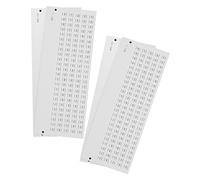 Baluue 4 feuilles Autocollants Numérotés Adhésifs pour Vernis à Ongles Étiquettes Auto-collantes Résistantes pour Organisation Compacte et Tri Simplifié des Couleurs Pratiques pour