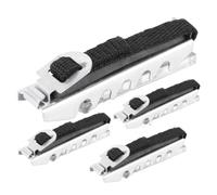 Baluue 4 pièces Capo Guitare Portable Pince de Réglage Ergonomique pour Guitare Acoustique Classique Électrique et Ukulélé Réglage Facile et Protection Instrument