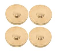 Baluue 4 pièces Couvercles Bas de Soupape pour Cor Français Protection Métallique Détachable Compatible Plupart des Modèles Installation Facile pour Écoles de Musique et Orchestres