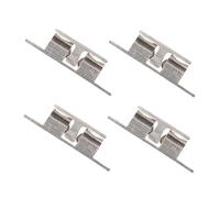 Baluue 4 pièces Loqueteau Bille Laiton Verrou pour Porte Armoire Placard Fermeture avec Vis Finition Polie Robuste