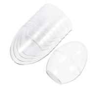 Baluue 4 Pièces Lot de 4 Boîtes de Pâques en Plastique Transparent, Forme Boule Grosse Taille 9X12 CM, Boîtes d'Emballage de Bonbons et Biscuits, Rangement pour Fêtes et Présents de