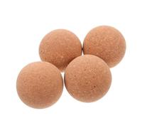 Baluue 4 pièces Lot de Bouchons Liège Boule Réutilisables Bois Naturel pour Bouteilles Verre Décoratives et Artisanat