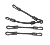 Baluue 4 pièces Lot Sangles à Boucle Élastiques Multi-usages avec Crochets Robustes pour Kayak Camping et Fixation de Charges Extérieur