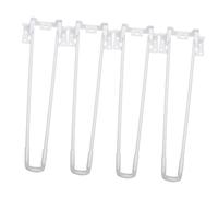 Baluue 4 pièces Meuble Pliables Métal Jambes Épingles Pliantes Robustes pour Table Bureau Ordinateur Support Stable et Gain de Place