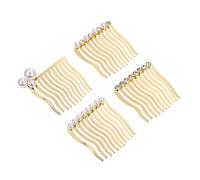 Baluue 4 Pièces Peigne à Pince Latérale Accessoires Pour Cheveux Pince à Cheveux Léger Et Portable