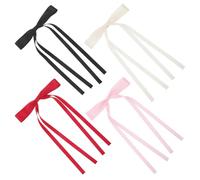 Baluue 4 Pièces Pince à Cheveux Avec Nœud Ruban Accessoires Pour Cheveux Pour Femmes Et Filles Lot De