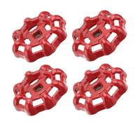 Baluue 4 pièces Poignée de Vanne Fonte Robuste Volant à Main Compact et Pratique pour Robinet Extérieur Remplacement pour Valve de Gaz et Robinet de Jardin