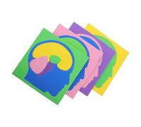 Baluue 4 pièces Puzzle Montessori Anatomie Du Cerveau Éducatif Garçon Fille pour Découverte Humaine et Développement Cognitif Modèle DIY pour Tout-petits et Préscolaires
