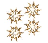 Baluue 40pièces Barrettes Serpent Spirale pour Dreadlocks Mini Bijoux de Cheveux Alliage Doré Accessoires pour Tresses