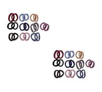 Baluue 40pièces Élastiques à Cheveux Élastiques Pour Filles Lot De Bandes De Couleur Unie Avec Boîte De Rangement Motif Maïs Accessoires De Coiffure Doux Et Non-endommageants Pour